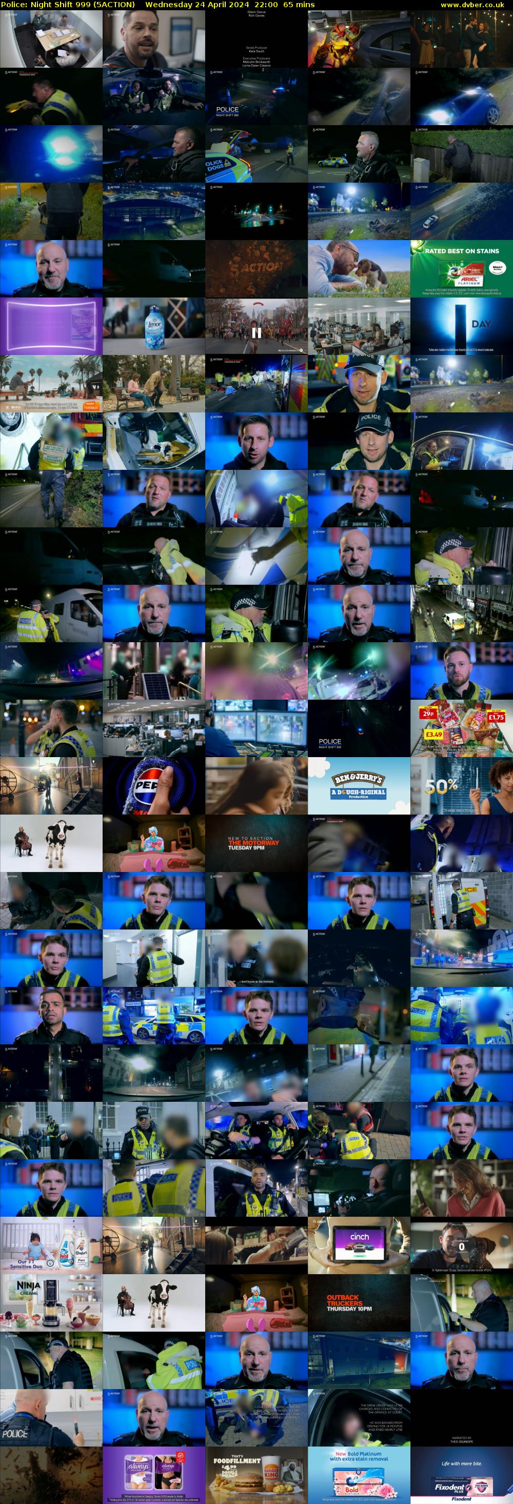 Police: Night Shift 999 (5ACTION) Wednesday 24 April 2024 22:00 - 23:05