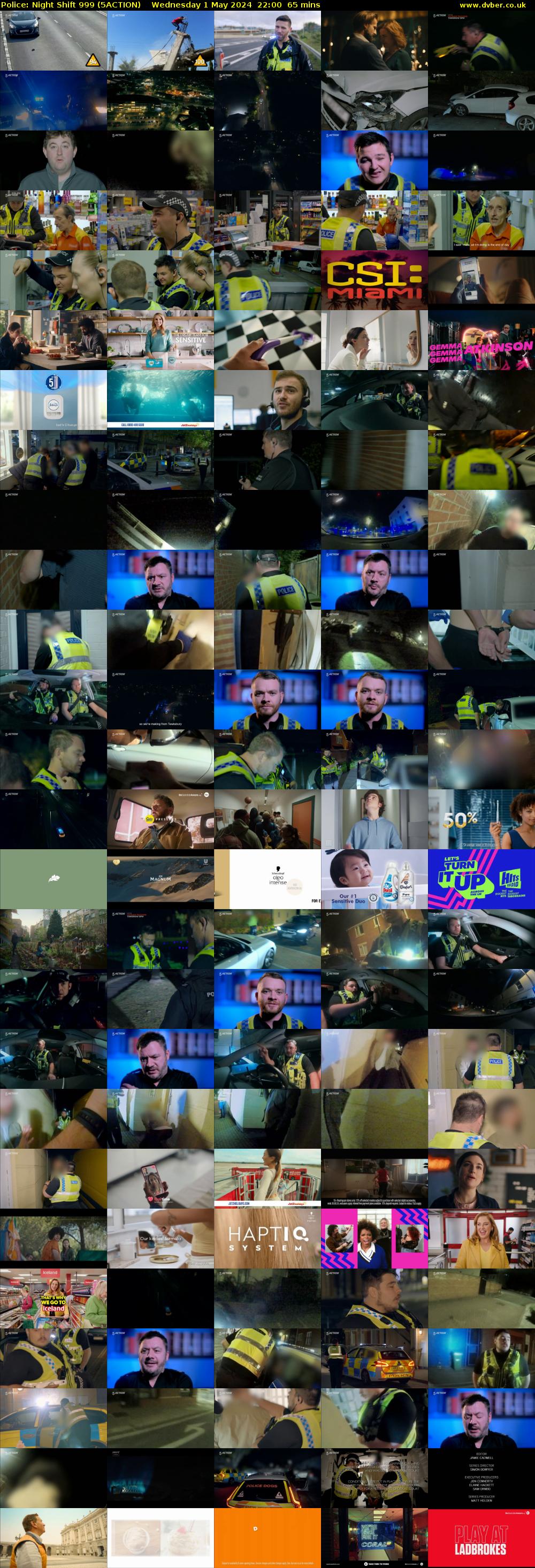 Police: Night Shift 999 (5ACTION) Wednesday 1 May 2024 22:00 - 23:05