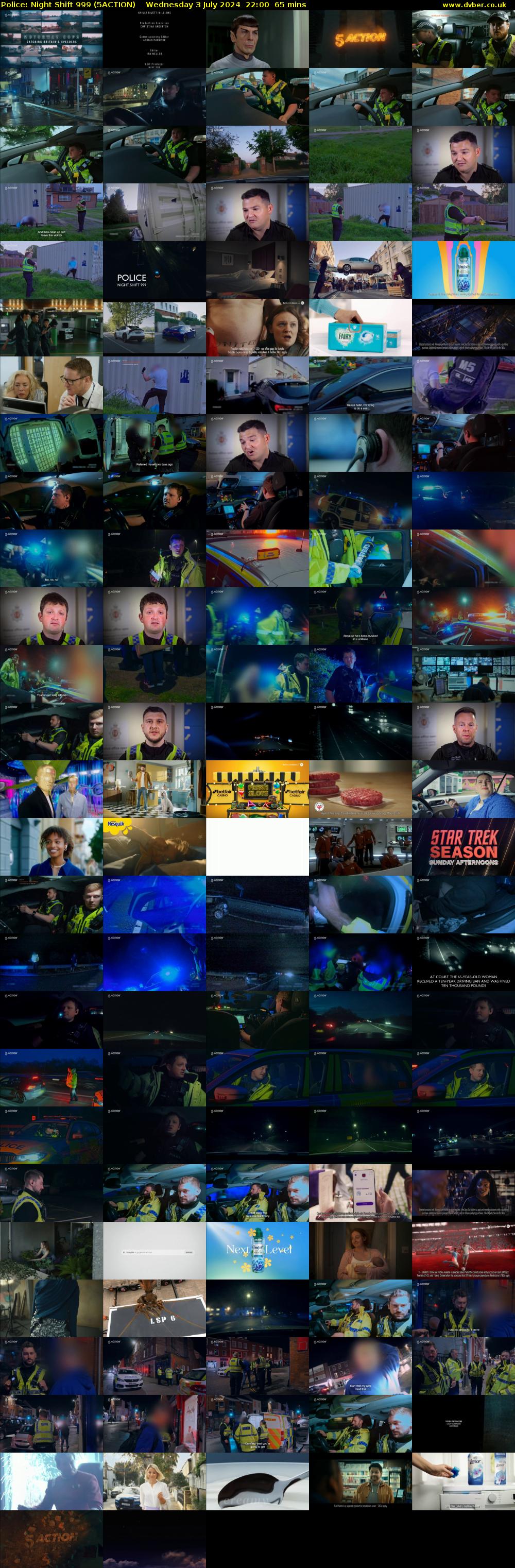 Police: Night Shift 999 (5ACTION) Wednesday 3 July 2024 22:00 - 23:05