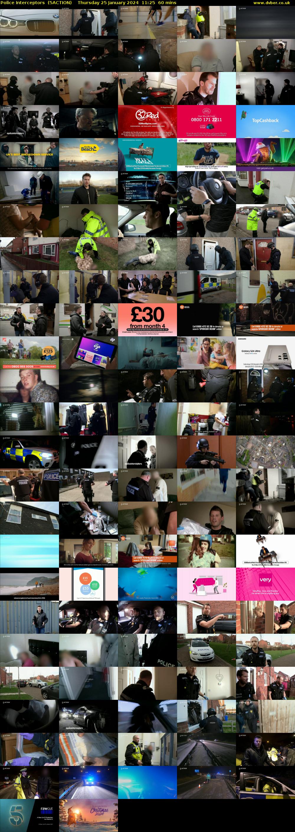 Police Interceptors  (5ACTION) Thursday 25 January 2024 11:25 - 12:25
