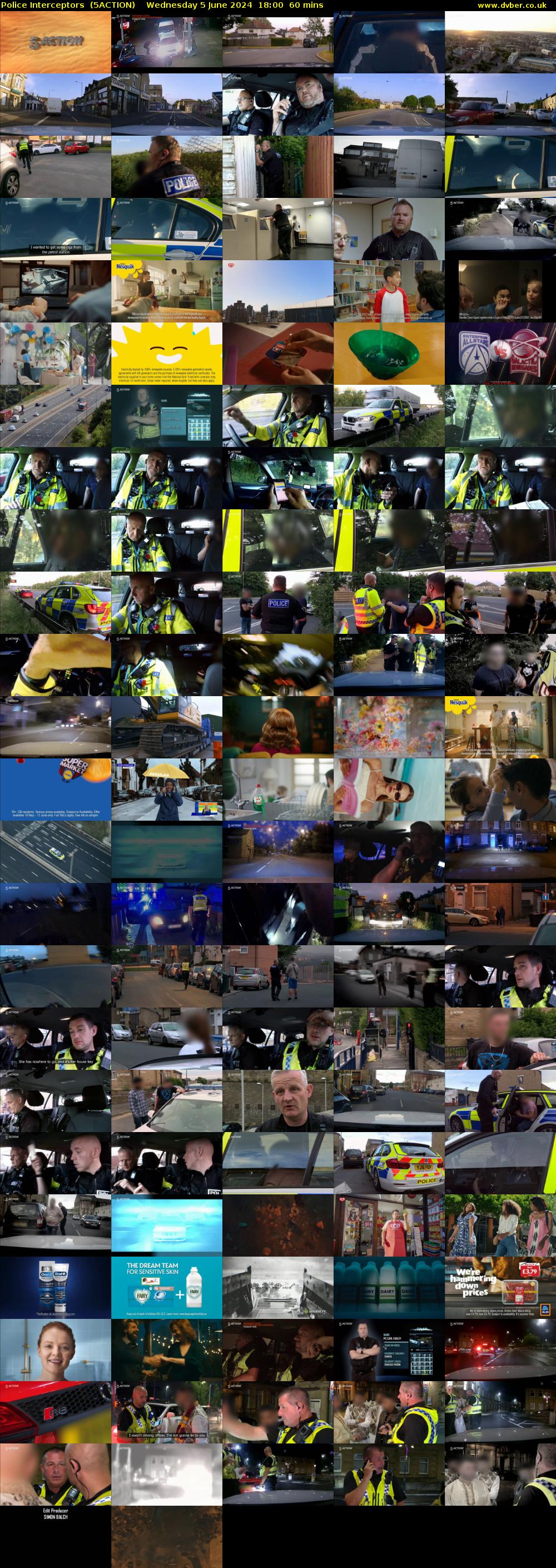 Police Interceptors  (5ACTION) Wednesday 5 June 2024 18:00 - 19:00