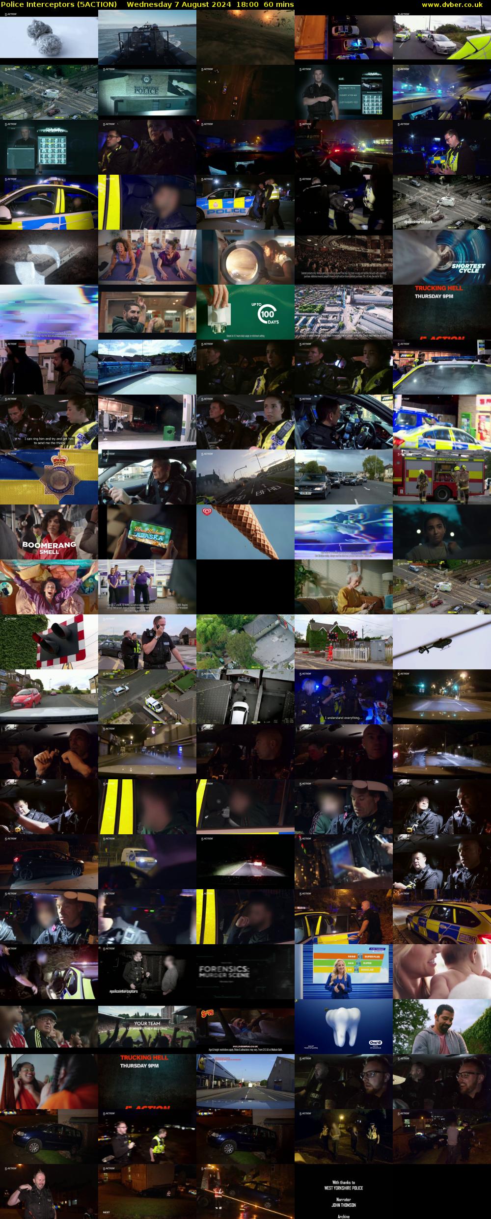 Police Interceptors (5ACTION) Wednesday 7 August 2024 18:00 - 19:00