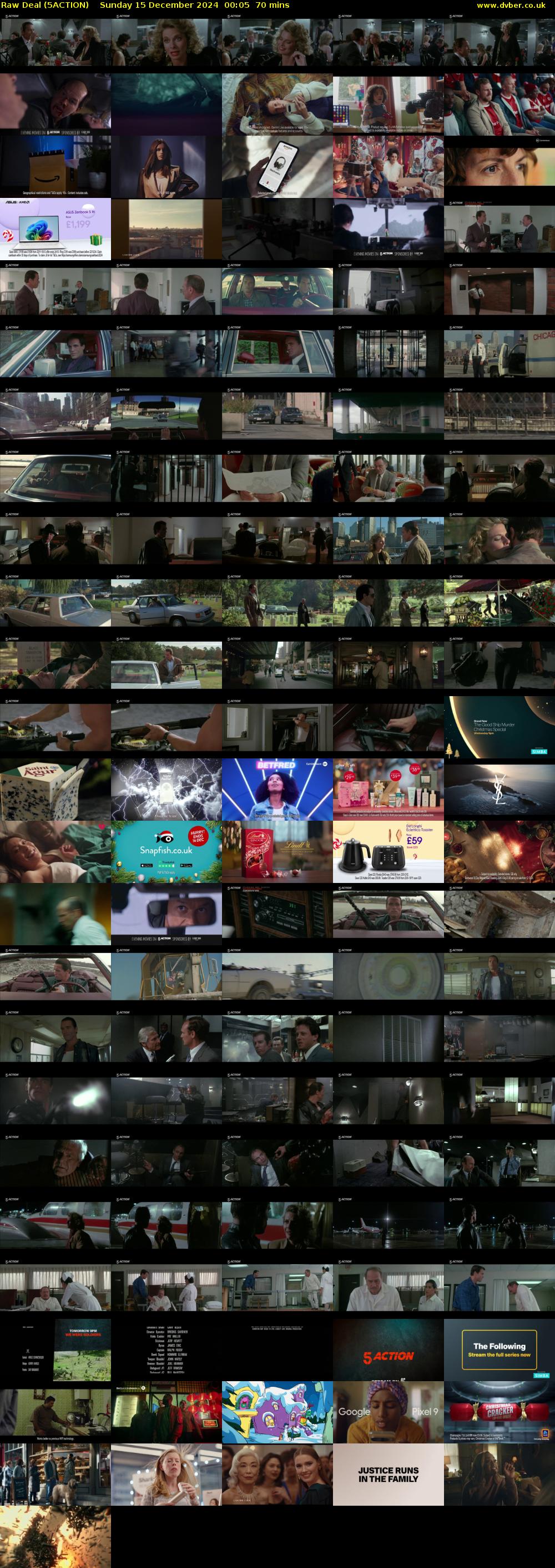 Raw Deal (5ACTION) Sunday 15 December 2024 00:05 - 01:15