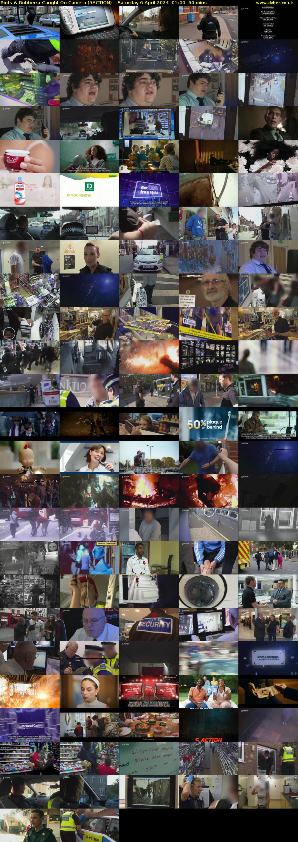 Riots & Robbers: Caught On Camera (5ACTION) Saturday 6 April 2024 01:00 - 02:00
