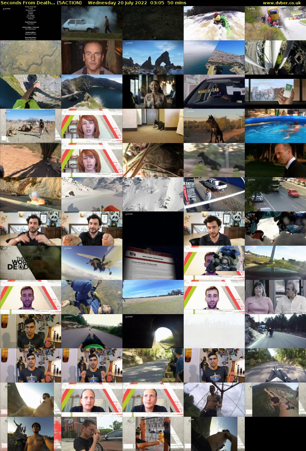 Seconds From Death... (5ACTION) Wednesday 20 July 2022 03:05 - 03:55