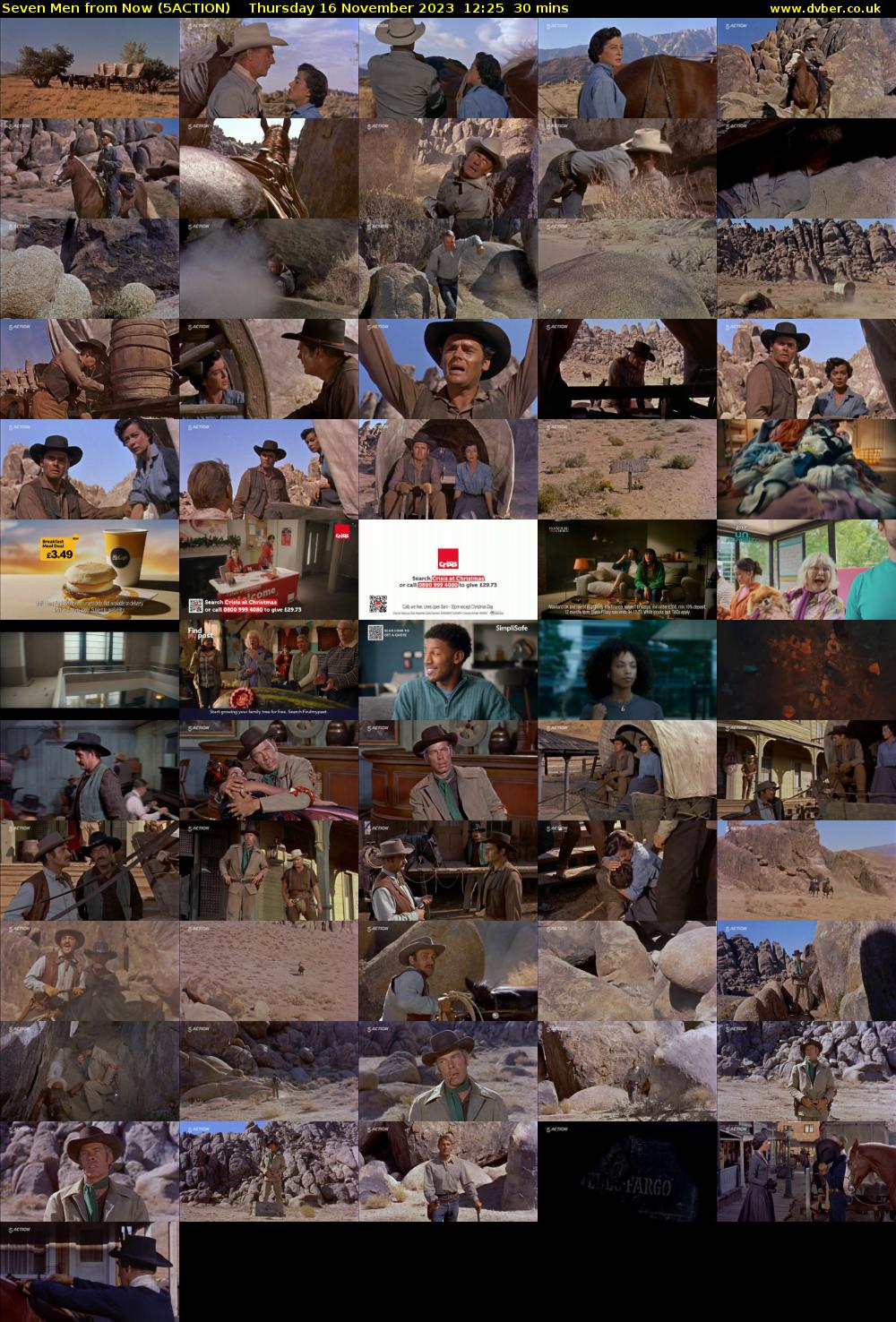 Seven Men from Now (5ACTION) Thursday 16 November 2023 12:25 - 12:55