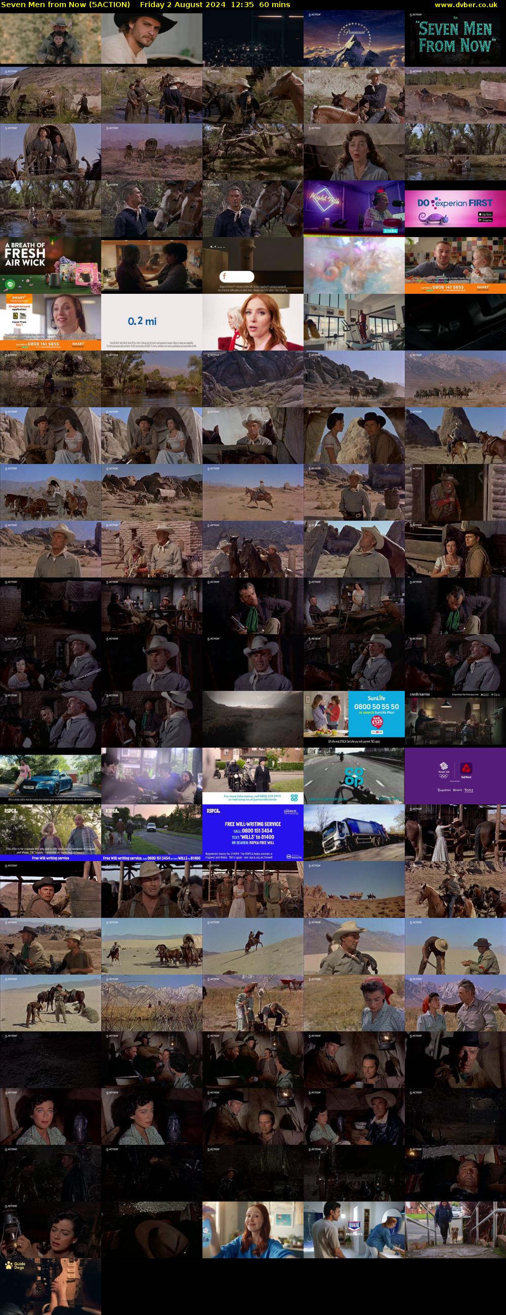 Seven Men from Now (5ACTION) Friday 2 August 2024 12:35 - 13:35