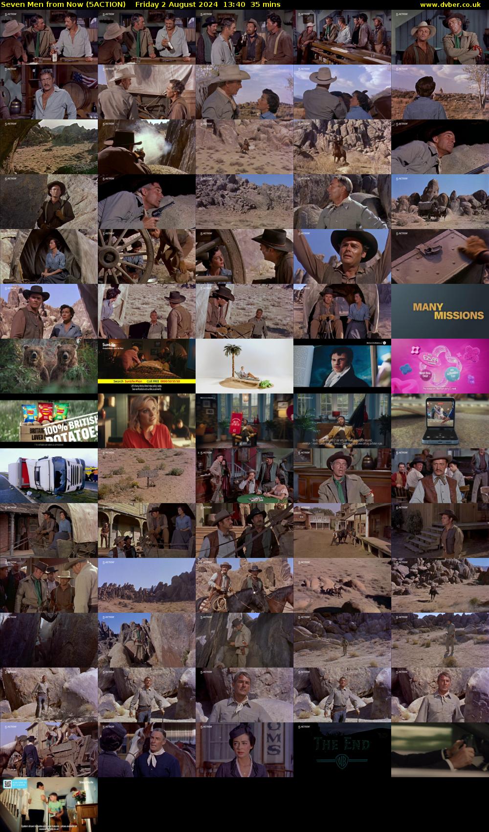 Seven Men from Now (5ACTION) Friday 2 August 2024 13:40 - 14:15
