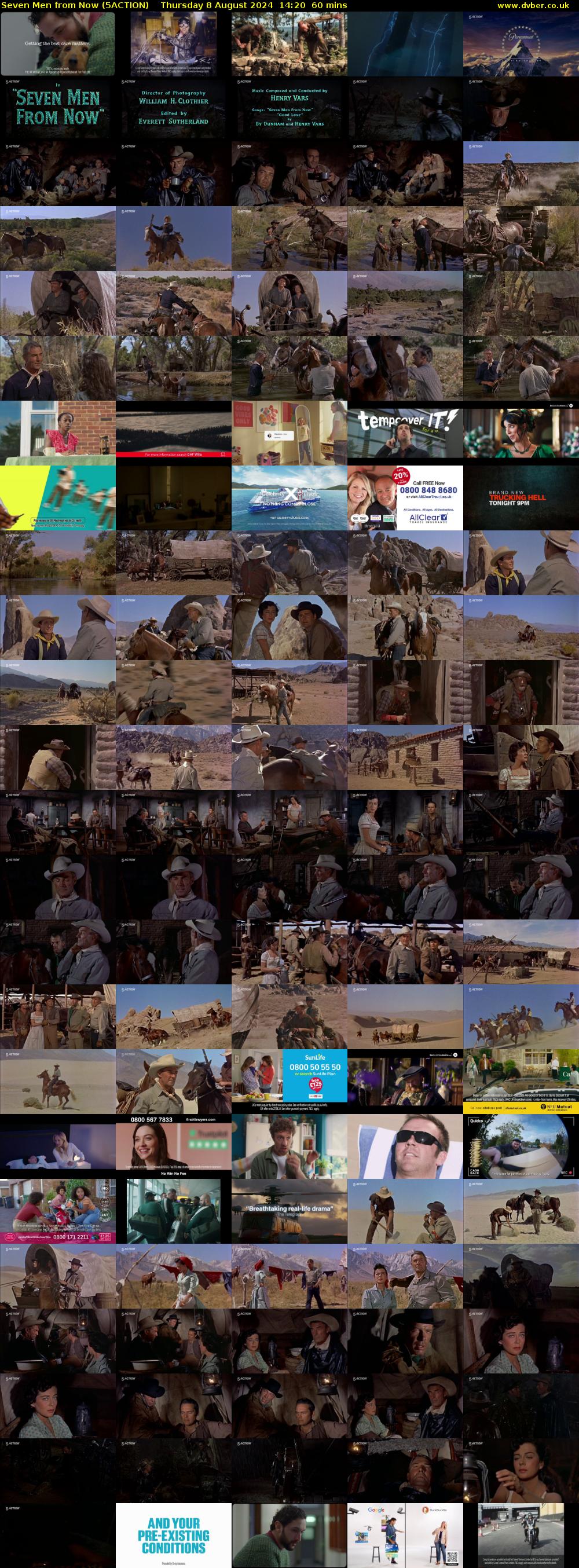 Seven Men from Now (5ACTION) Thursday 8 August 2024 14:20 - 15:20