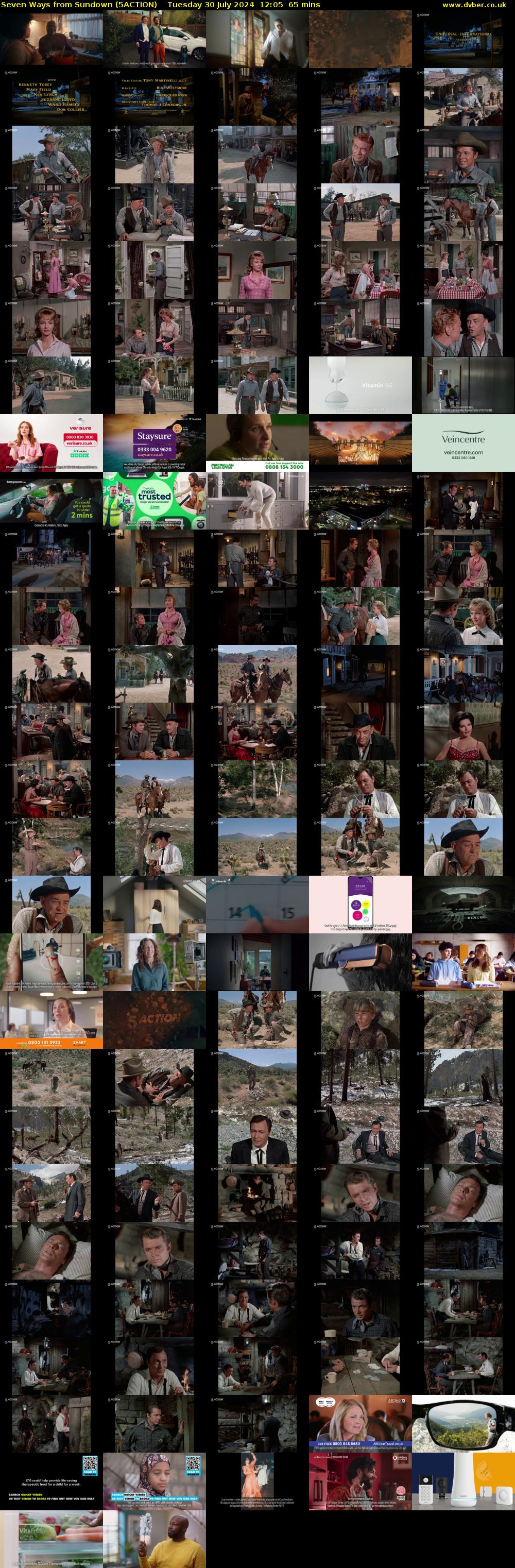 Seven Ways From Sundown (5ACTION) Tuesday 30 July 2024 12:05 - 13:10