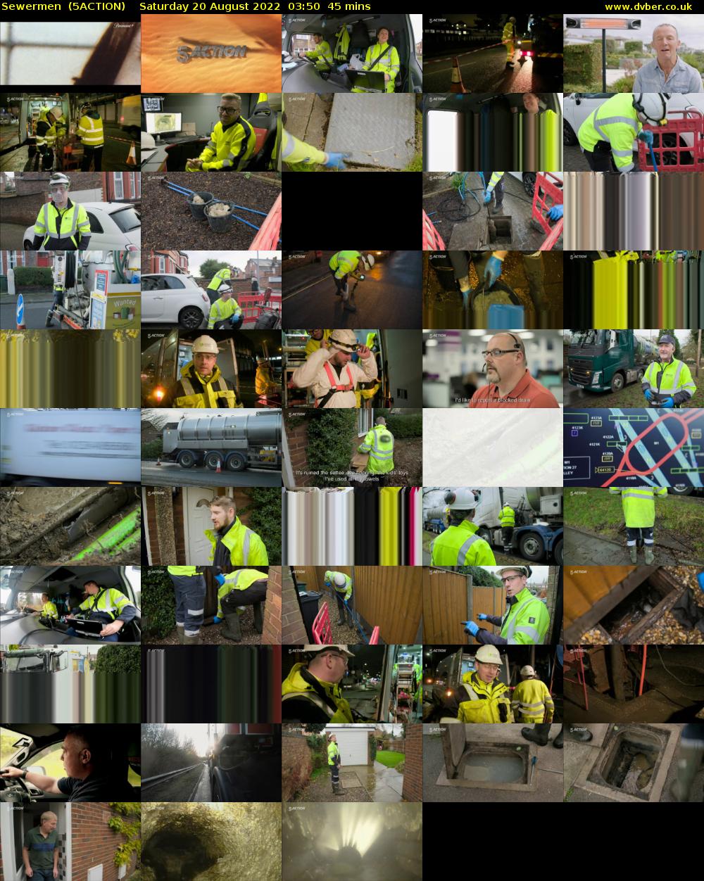 Sewermen  (5ACTION) Saturday 20 August 2022 03:50 - 04:35