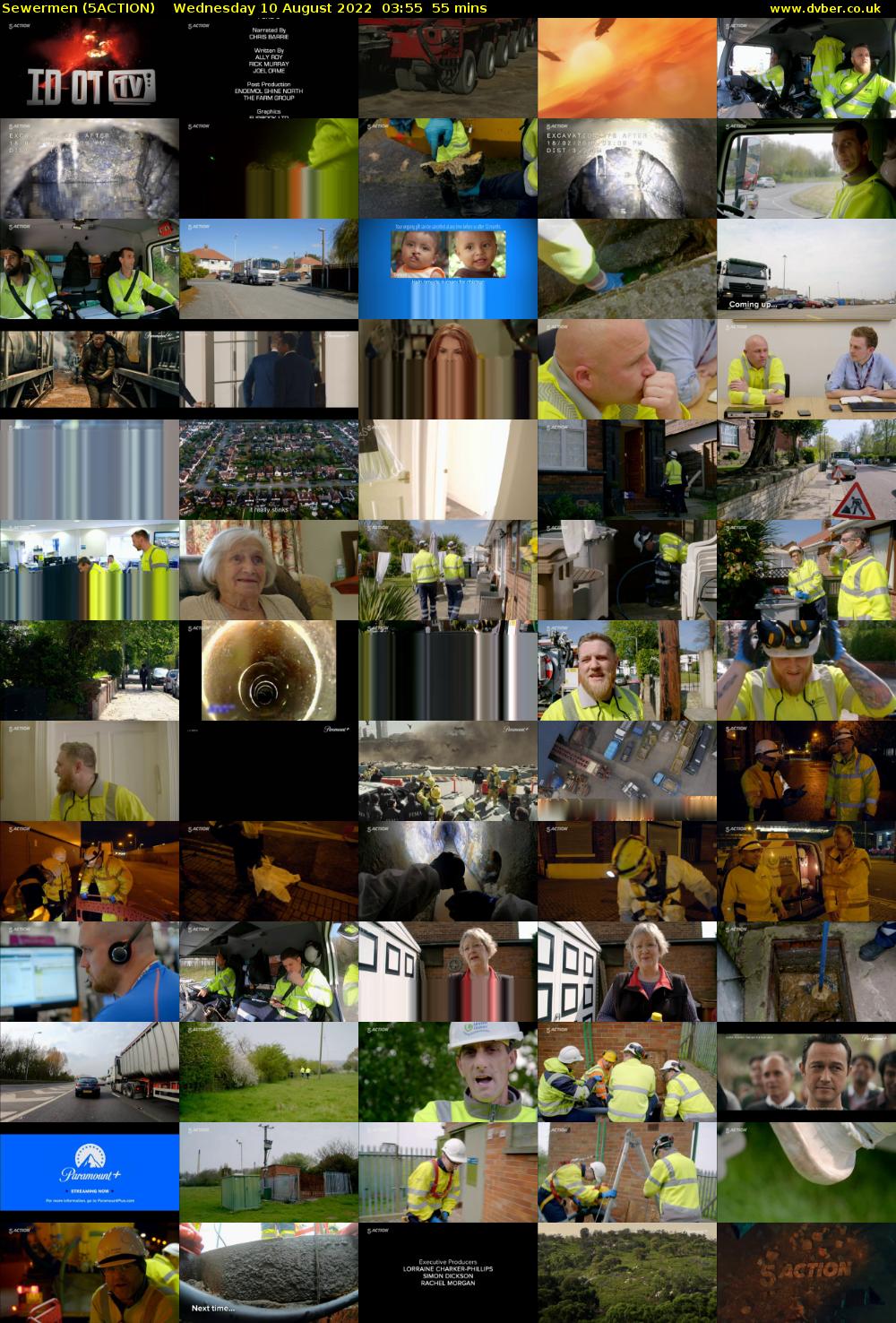 Sewermen (5ACTION) Wednesday 10 August 2022 03:55 - 04:50