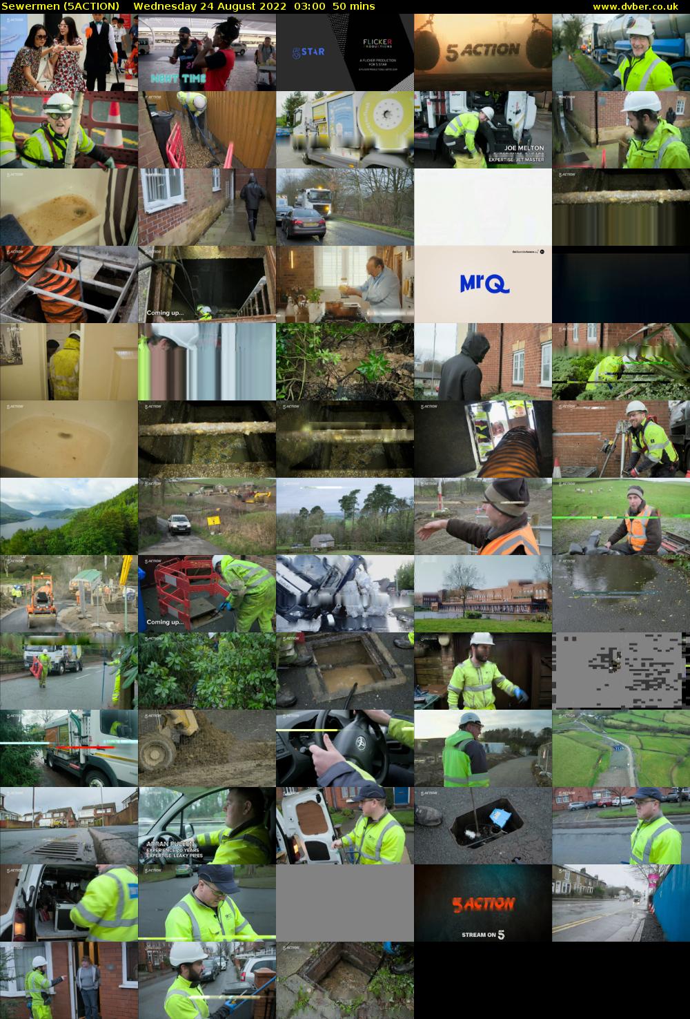 Sewermen (5ACTION) Wednesday 24 August 2022 03:00 - 03:50