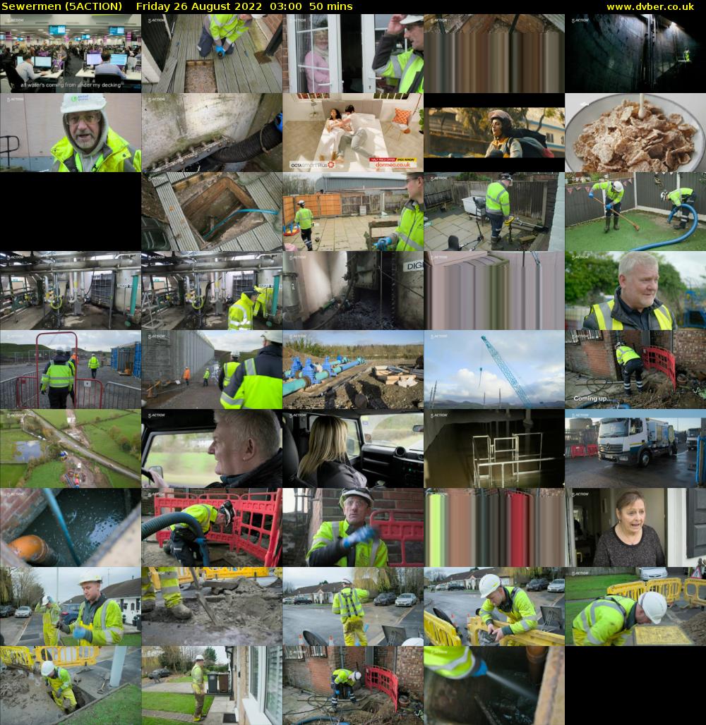 Sewermen (5ACTION) Friday 26 August 2022 03:00 - 03:50