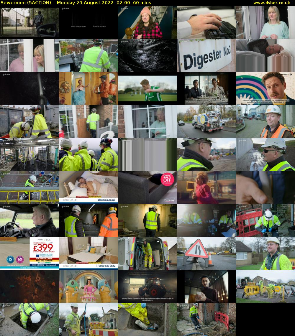 Sewermen (5ACTION) Monday 29 August 2022 02:00 - 03:00