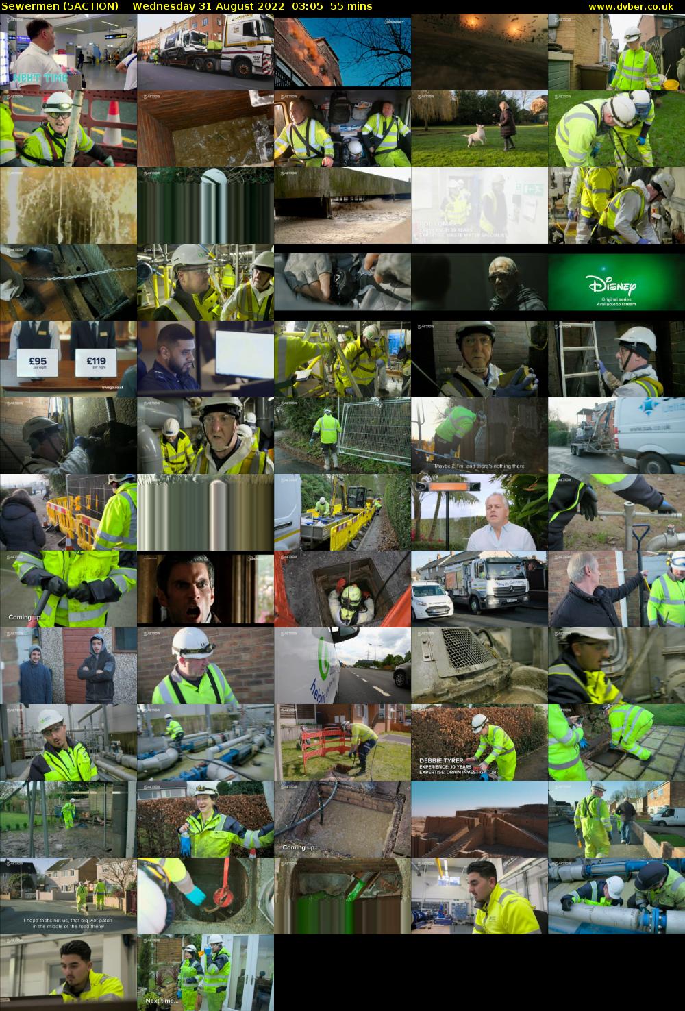 Sewermen (5ACTION) Wednesday 31 August 2022 03:05 - 04:00