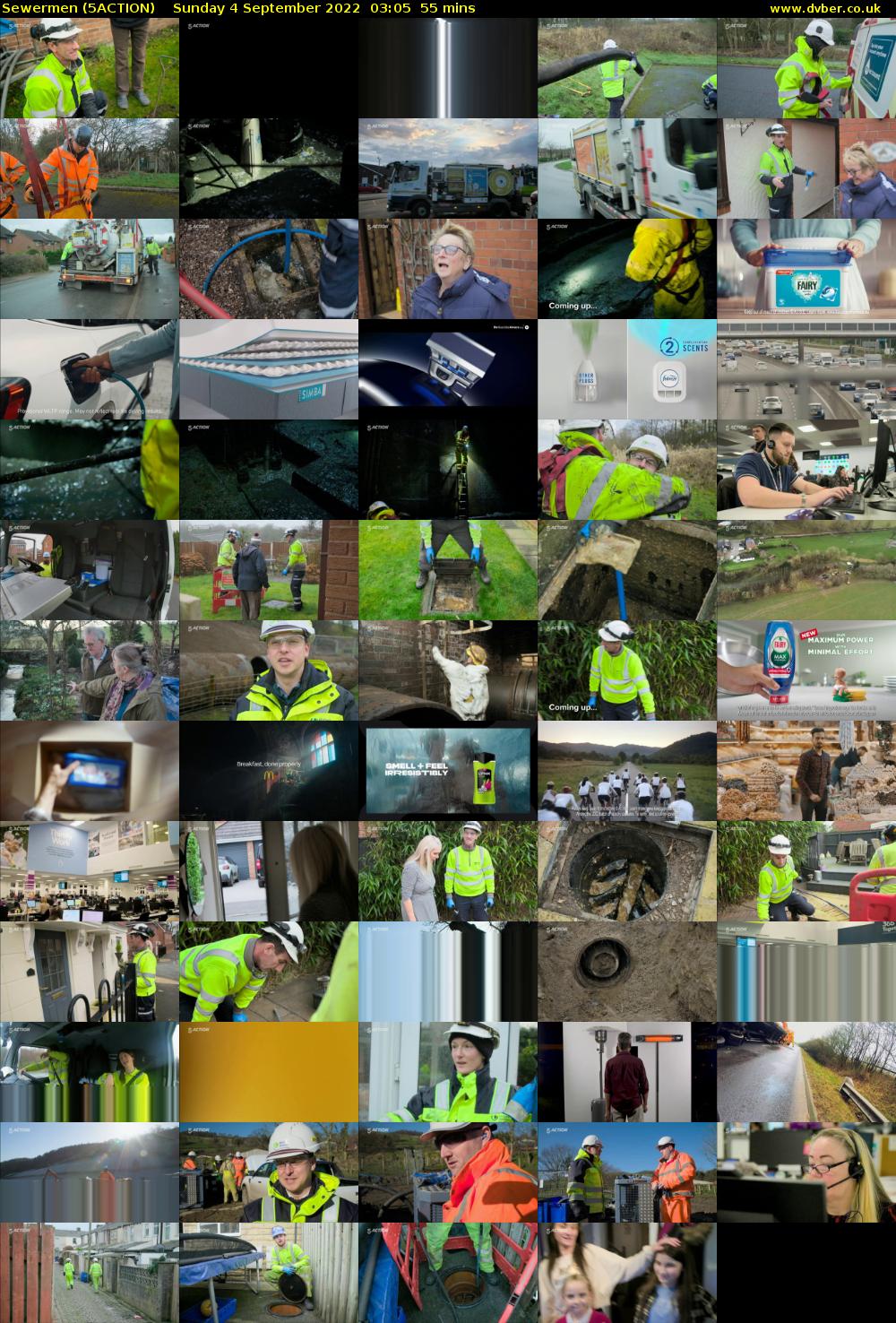 Sewermen (5ACTION) Sunday 4 September 2022 03:05 - 04:00