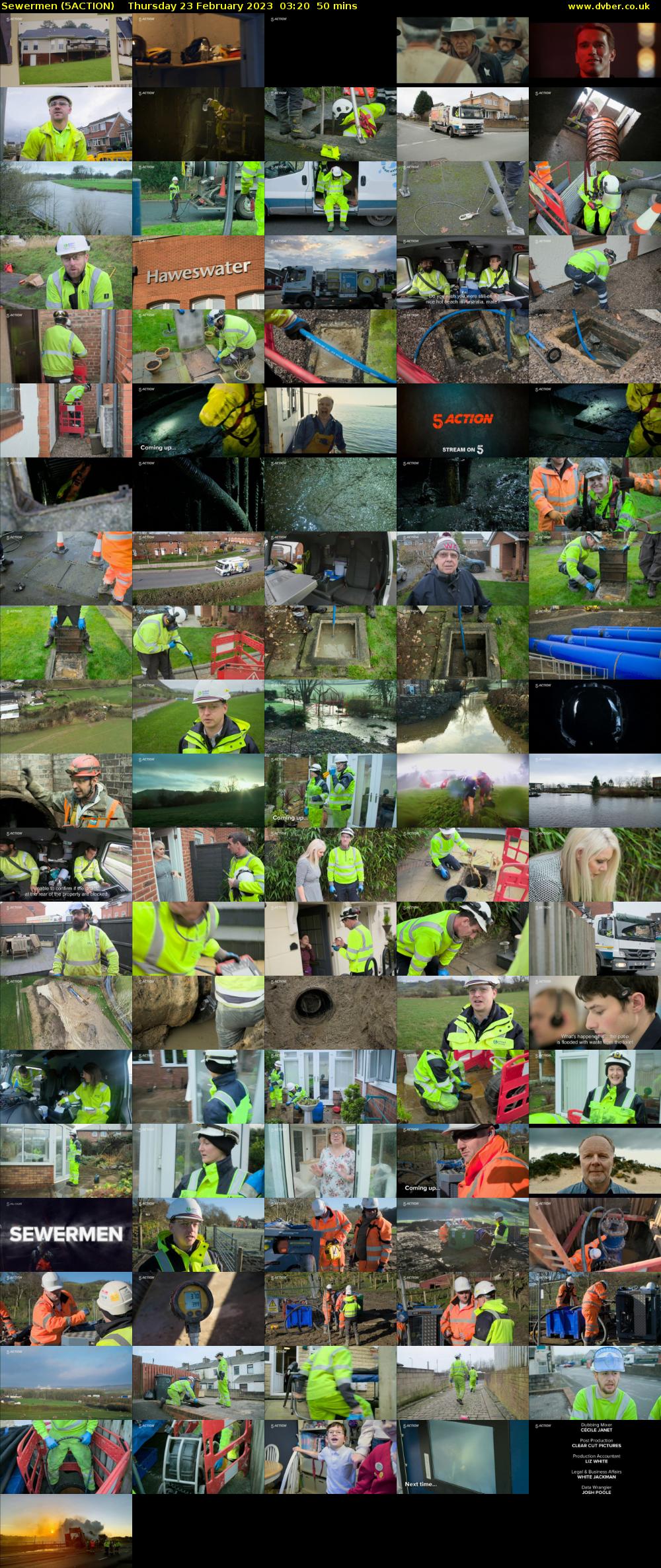 Sewermen (5ACTION) Thursday 23 February 2023 03:20 - 04:10