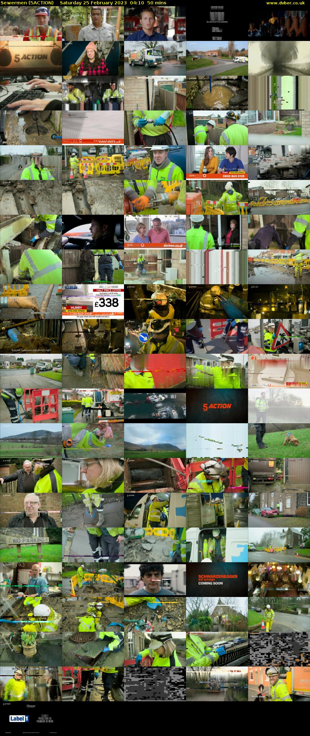 Sewermen (5ACTION) Saturday 25 February 2023 04:10 - 05:00