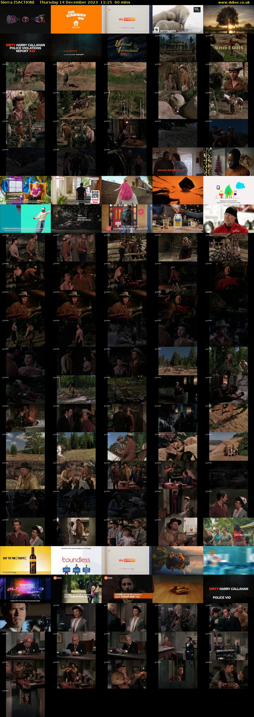 Sierra (5ACTION) Thursday 14 December 2023 11:15 - 12:15