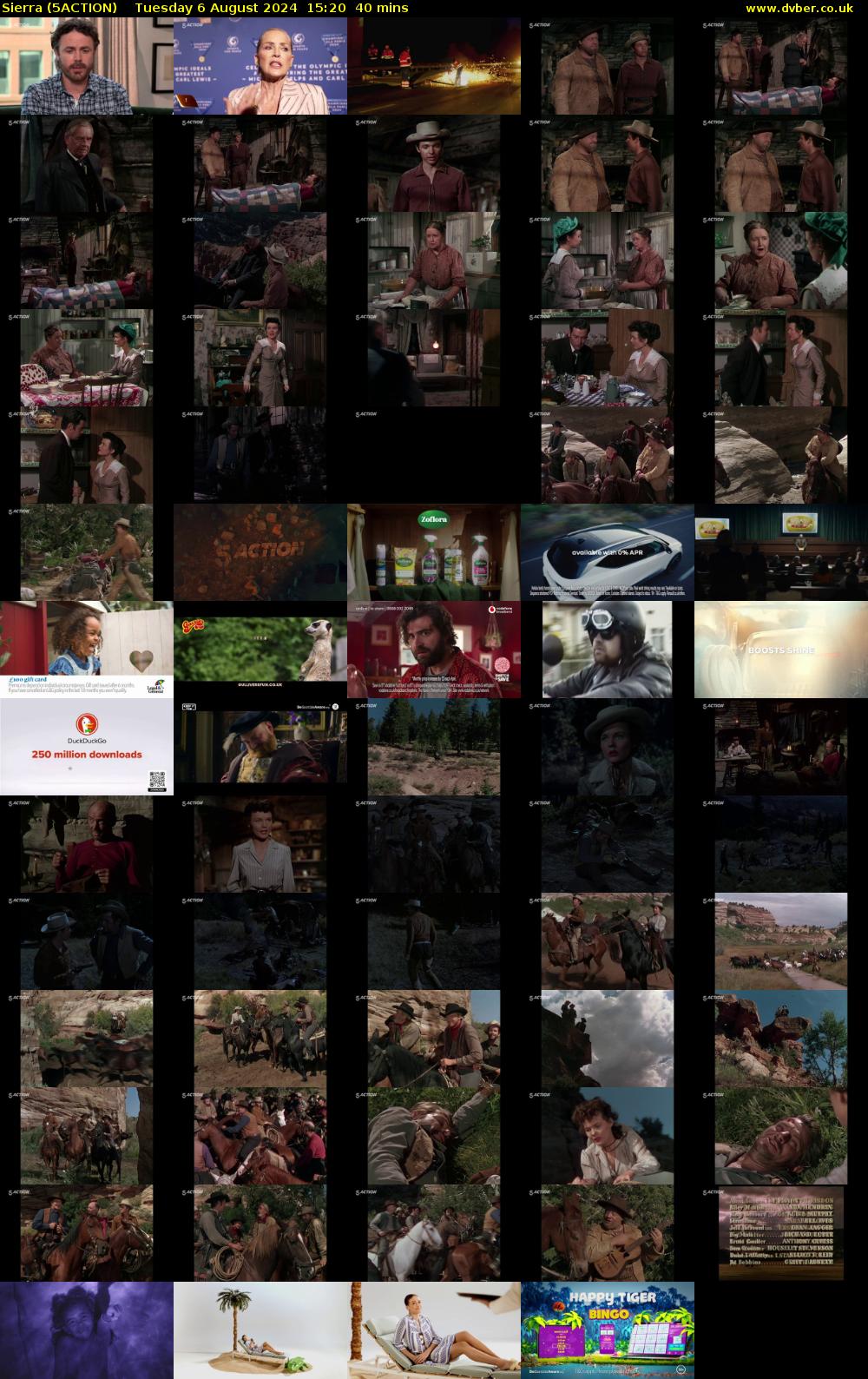 Sierra (5ACTION) Tuesday 6 August 2024 15:20 - 16:00