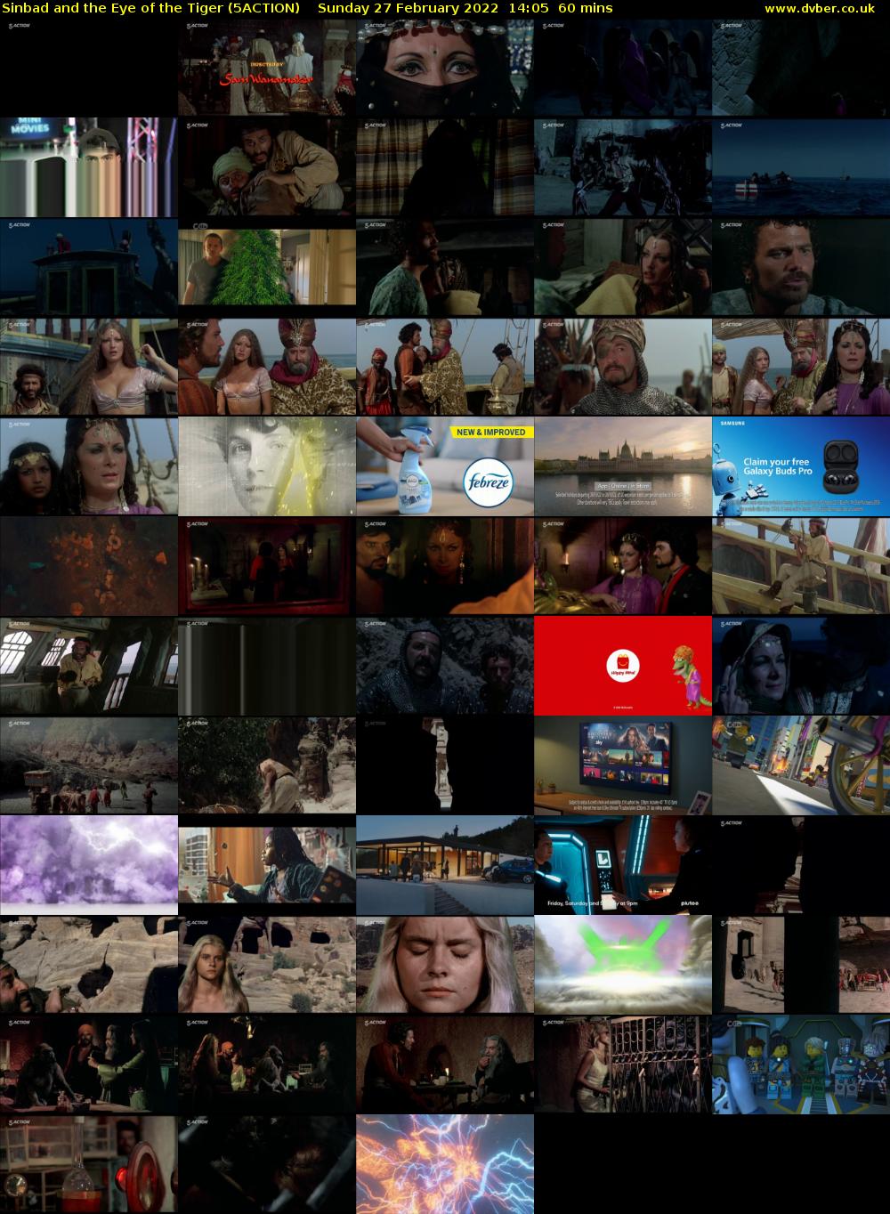 Sinbad and the Eye of the Tiger (5ACTION) Sunday 27 February 2022 14:05 - 15:05
