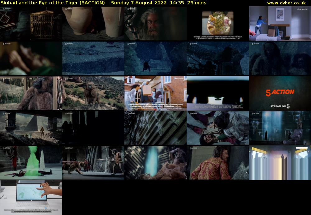 Sinbad and the Eye of the Tiger (5ACTION) Sunday 7 August 2022 14:35 - 15:50