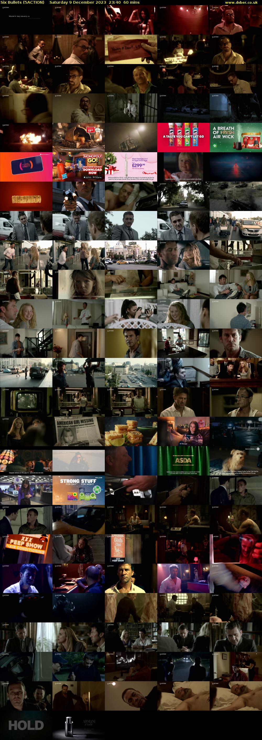 Six Bullets (5ACTION) Saturday 9 December 2023 23:40 - 00:40