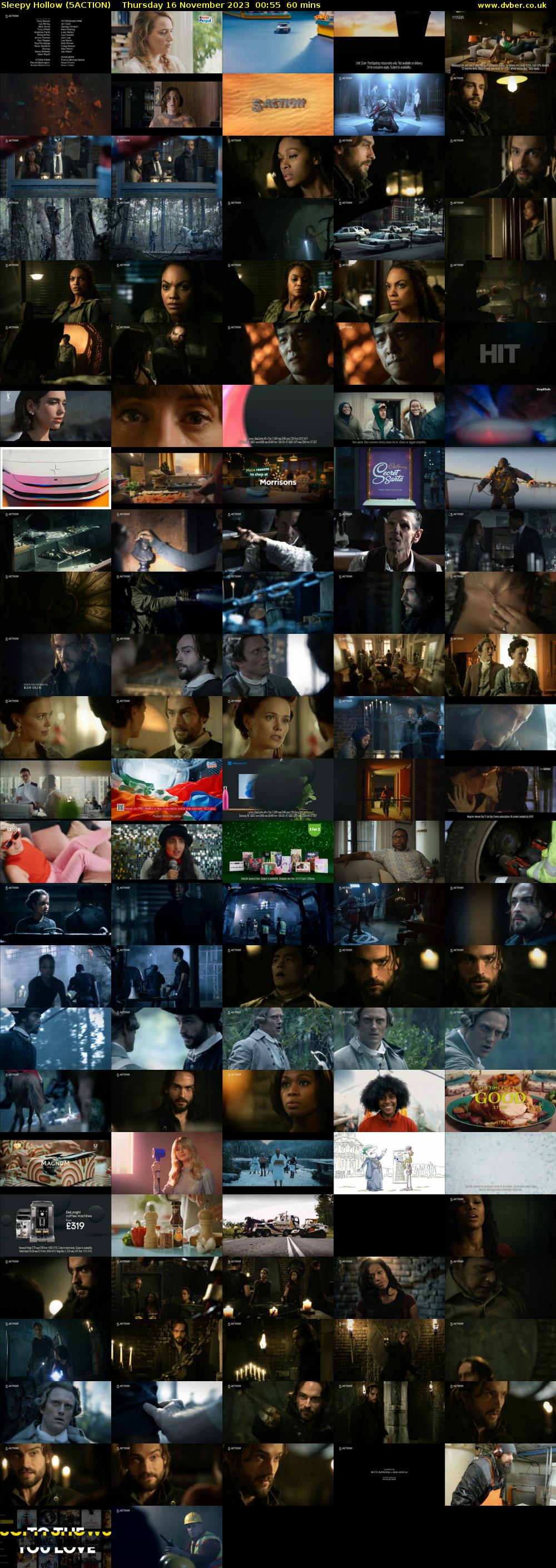 Sleepy Hollow (5ACTION) Thursday 16 November 2023 00:55 - 01:55