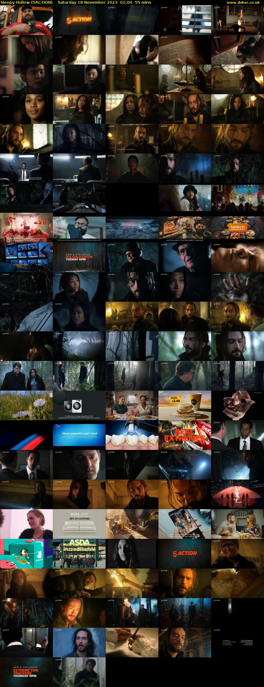 Sleepy Hollow (5ACTION) Saturday 18 November 2023 01:00 - 01:55