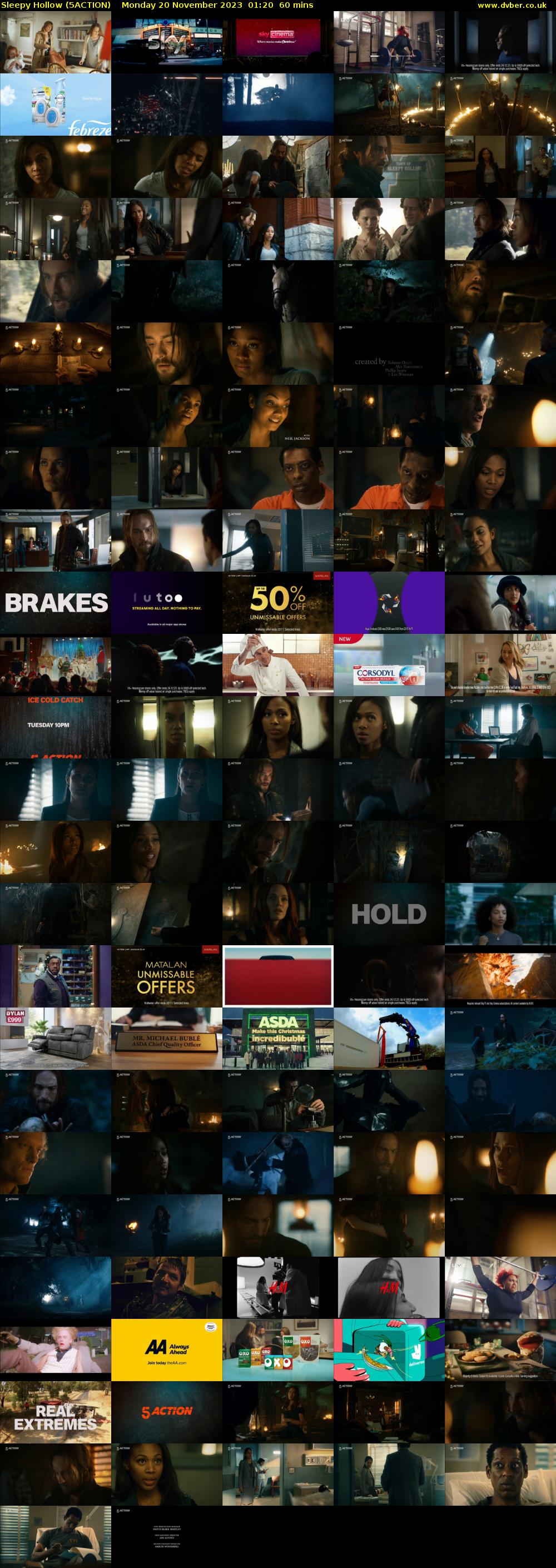 Sleepy Hollow (5ACTION) Monday 20 November 2023 01:20 - 02:20