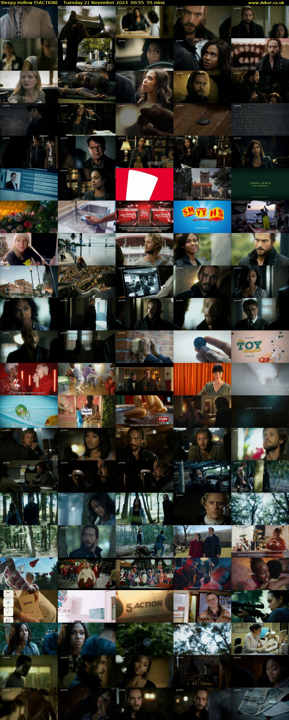 Sleepy Hollow (5ACTION) Tuesday 21 November 2023 00:55 - 01:50
