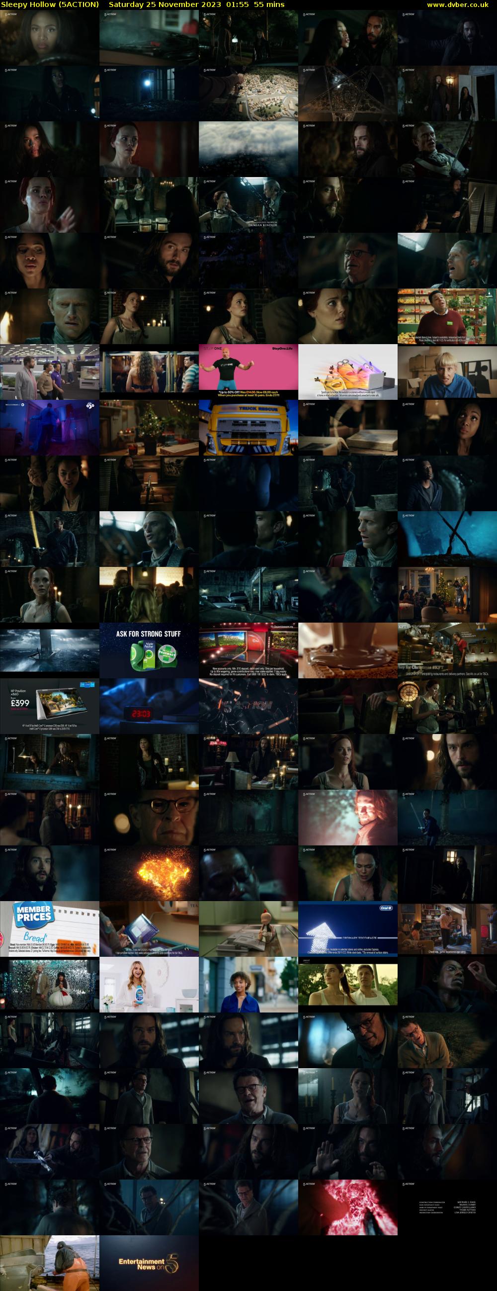 Sleepy Hollow (5ACTION) Saturday 25 November 2023 01:55 - 02:50