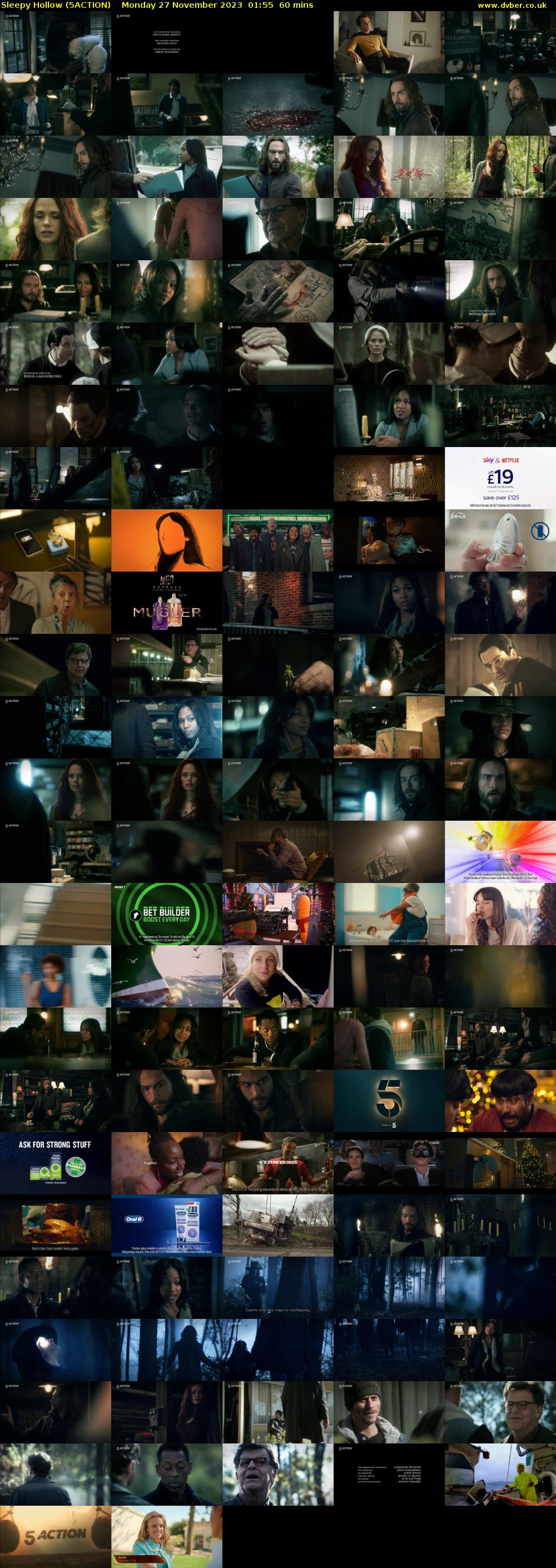 Sleepy Hollow (5ACTION) Monday 27 November 2023 01:55 - 02:55