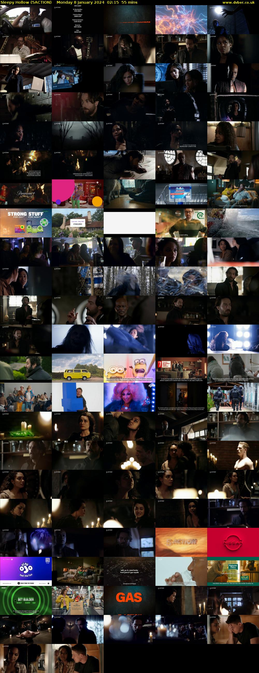 Sleepy Hollow (5ACTION) Monday 8 January 2024 02:15 - 03:10