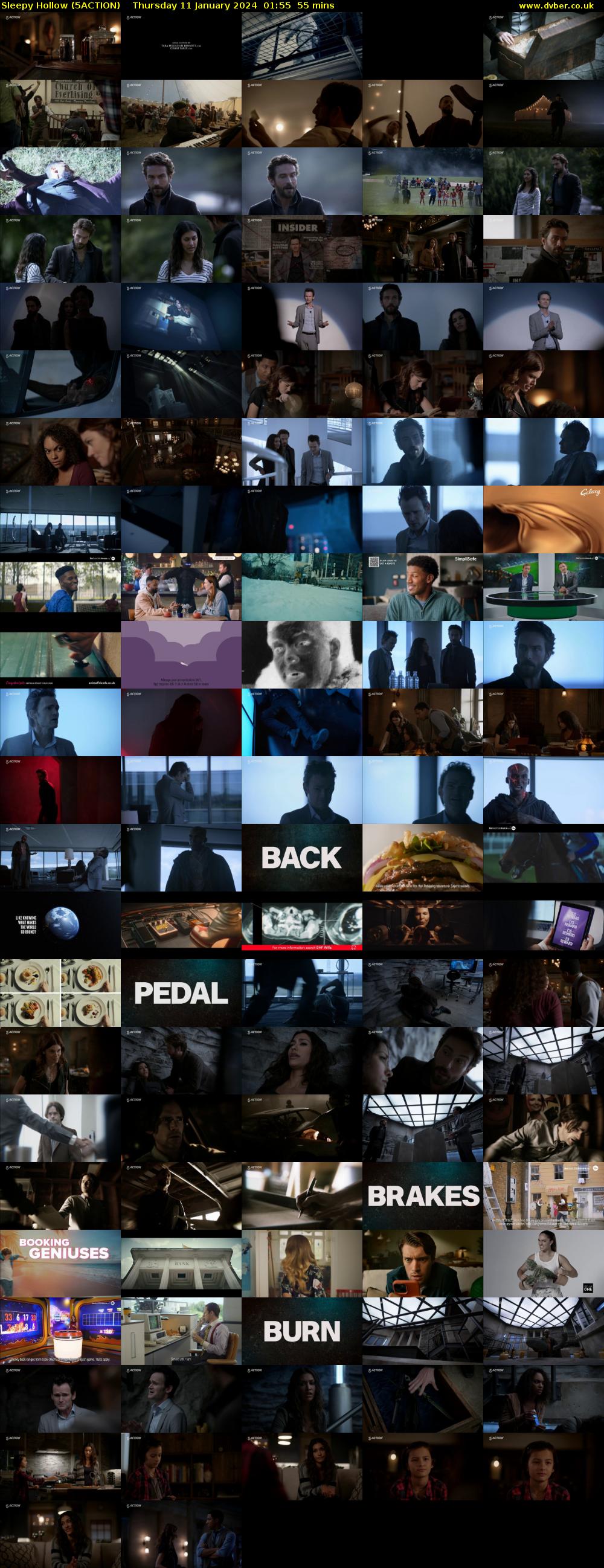 Sleepy Hollow (5ACTION) Thursday 11 January 2024 01:55 - 02:50