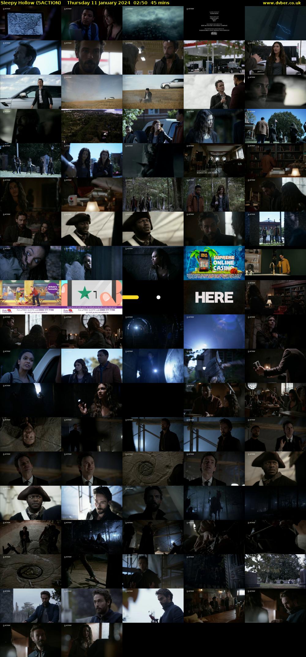 Sleepy Hollow (5ACTION) Thursday 11 January 2024 02:50 - 03:35