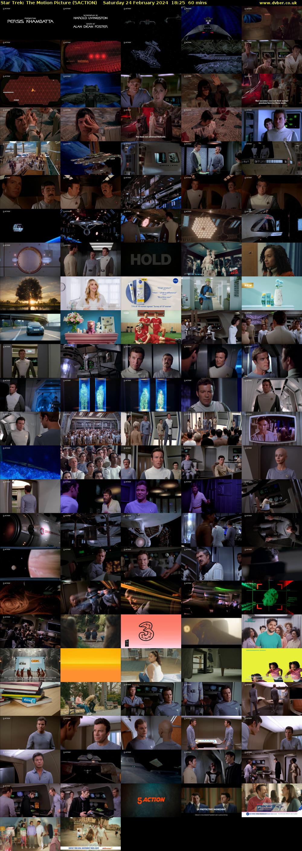 Star Trek: The Motion Picture (5ACTION) Saturday 24 February 2024 18:25 - 19:25