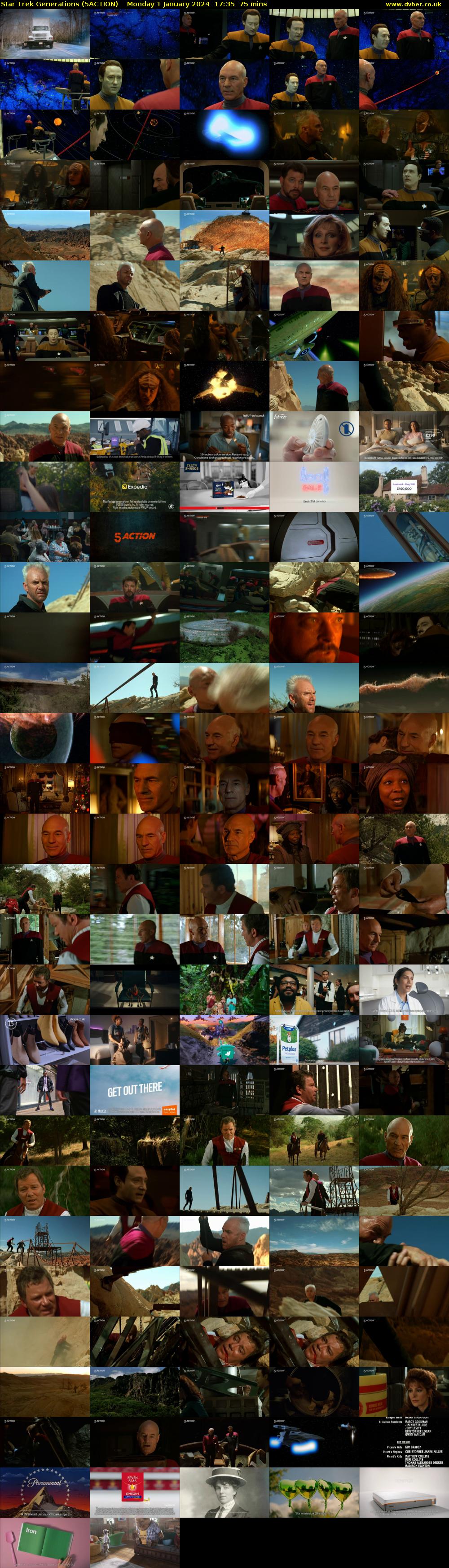 Star Trek Generations (5ACTION) Monday 1 January 2024 17:35 - 18:50