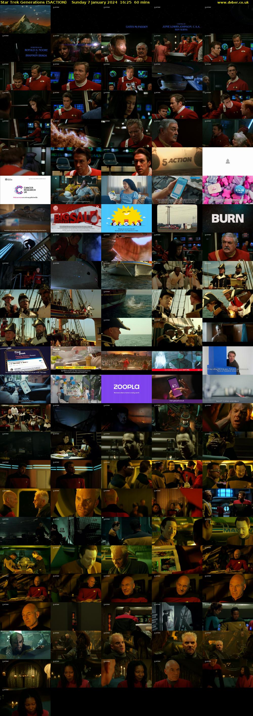 Star Trek Generations (5ACTION) Sunday 7 January 2024 16:25 - 17:25