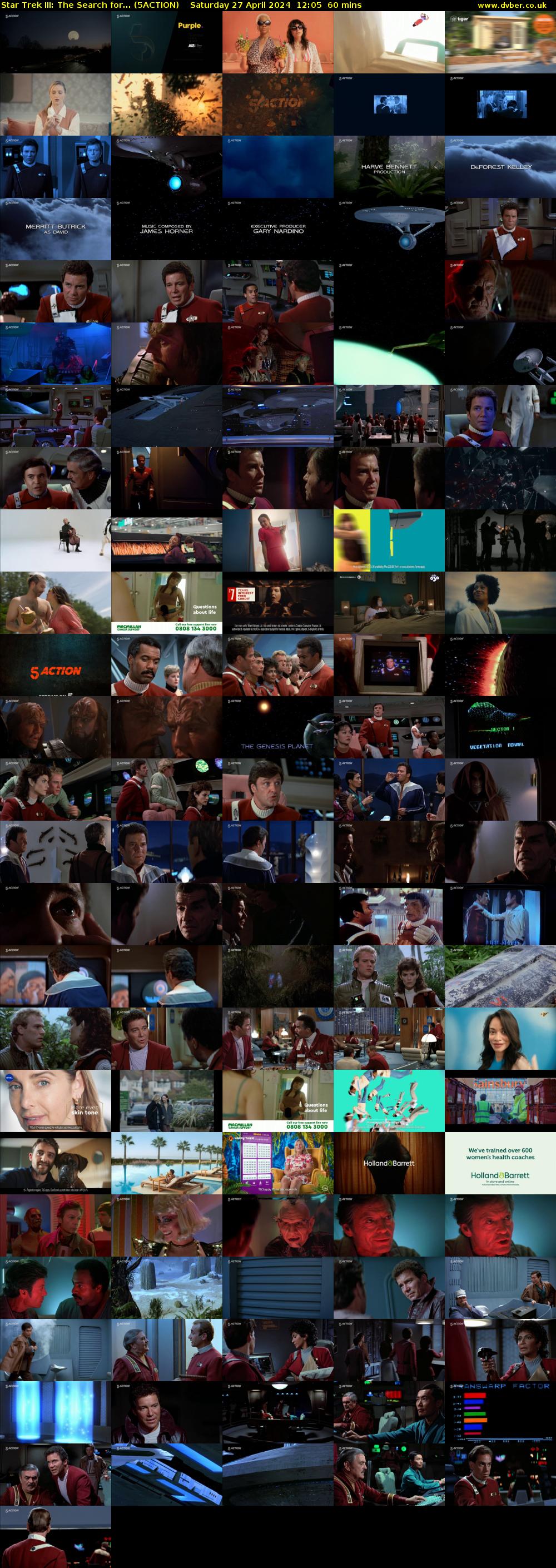 Star Trek III: The Search for... (5ACTION) Saturday 27 April 2024 12:05 - 13:05