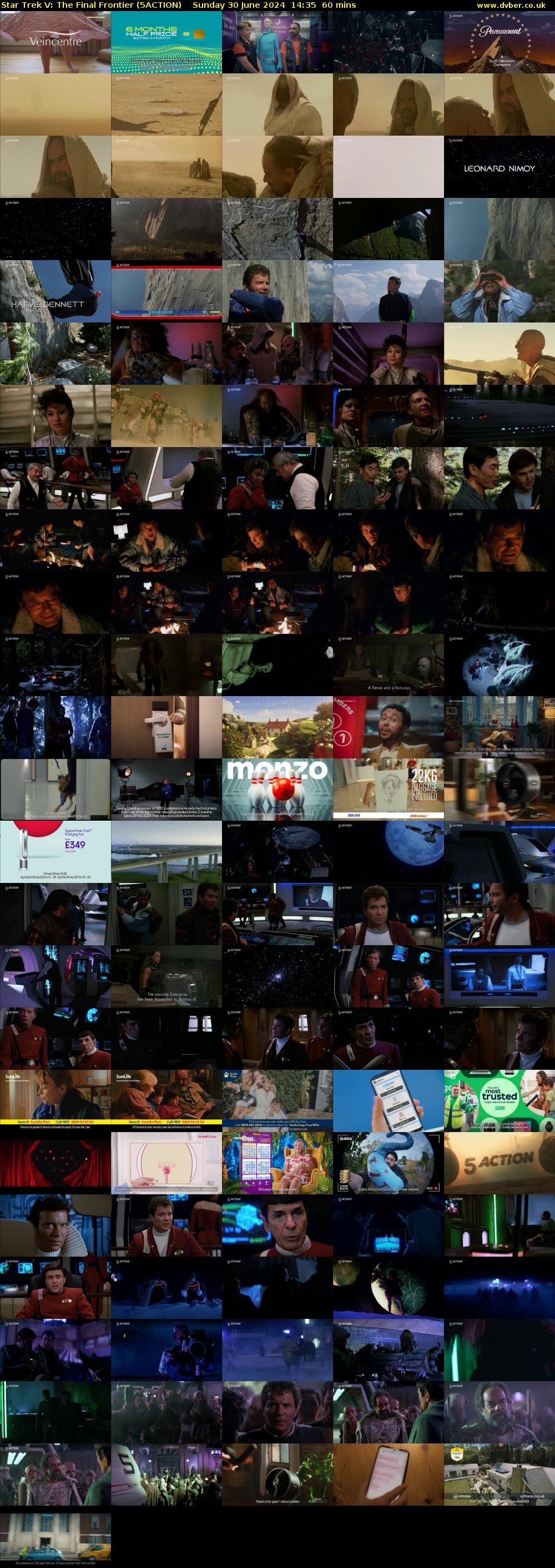Star Trek V: The Final Frontier (5ACTION) Sunday 30 June 2024 14:35 - 15:35