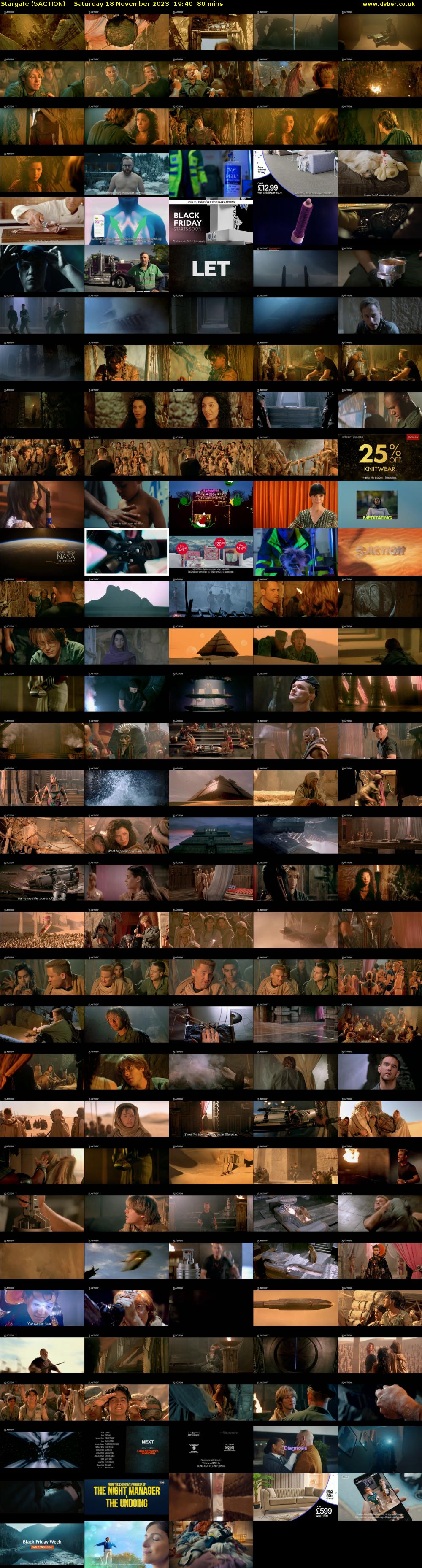 Stargate (5ACTION) Saturday 18 November 2023 19:40 - 21:00