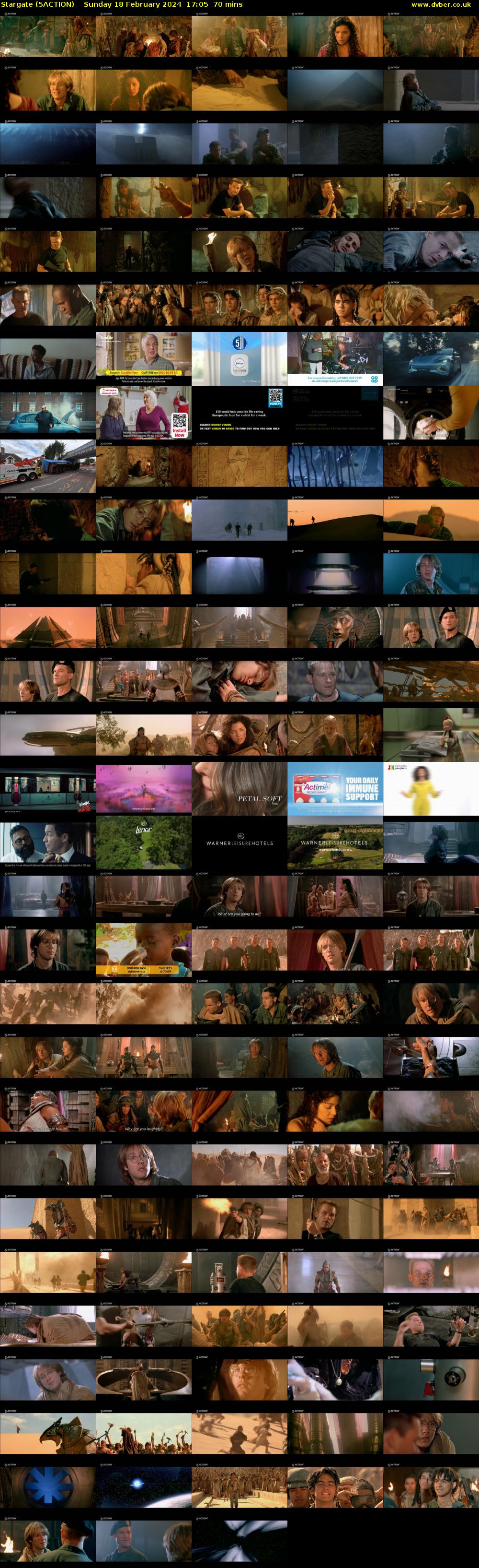Stargate (5ACTION) Sunday 18 February 2024 17:05 - 18:15