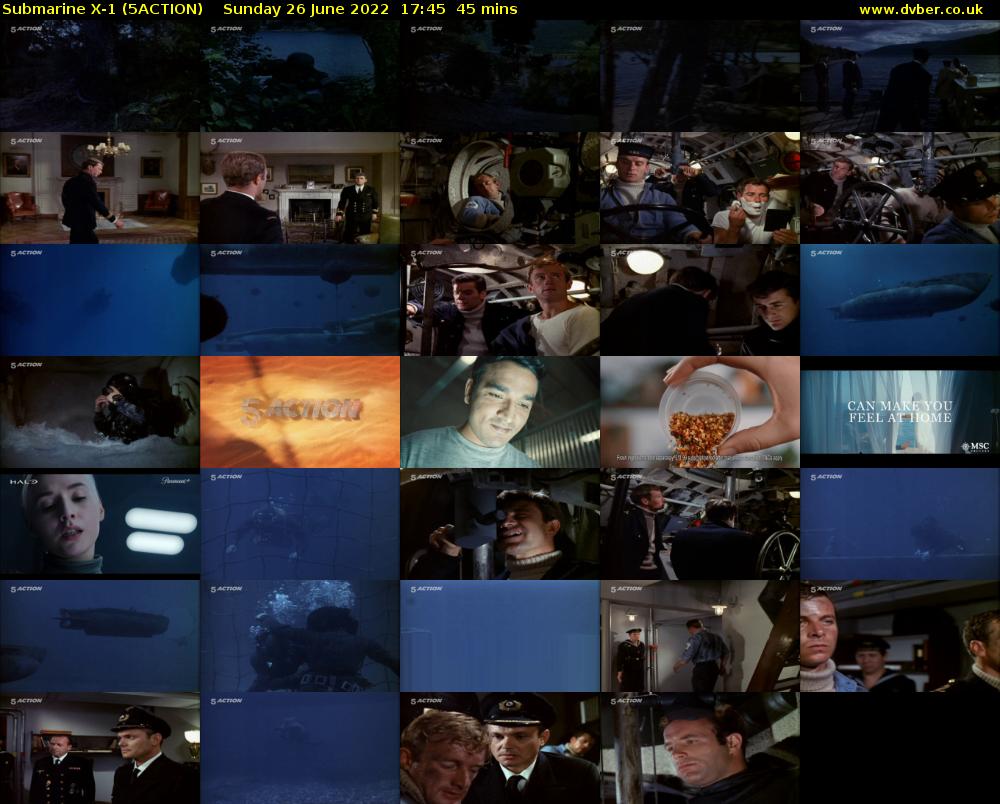 Submarine X-1 (5ACTION) Sunday 26 June 2022 17:45 - 18:30