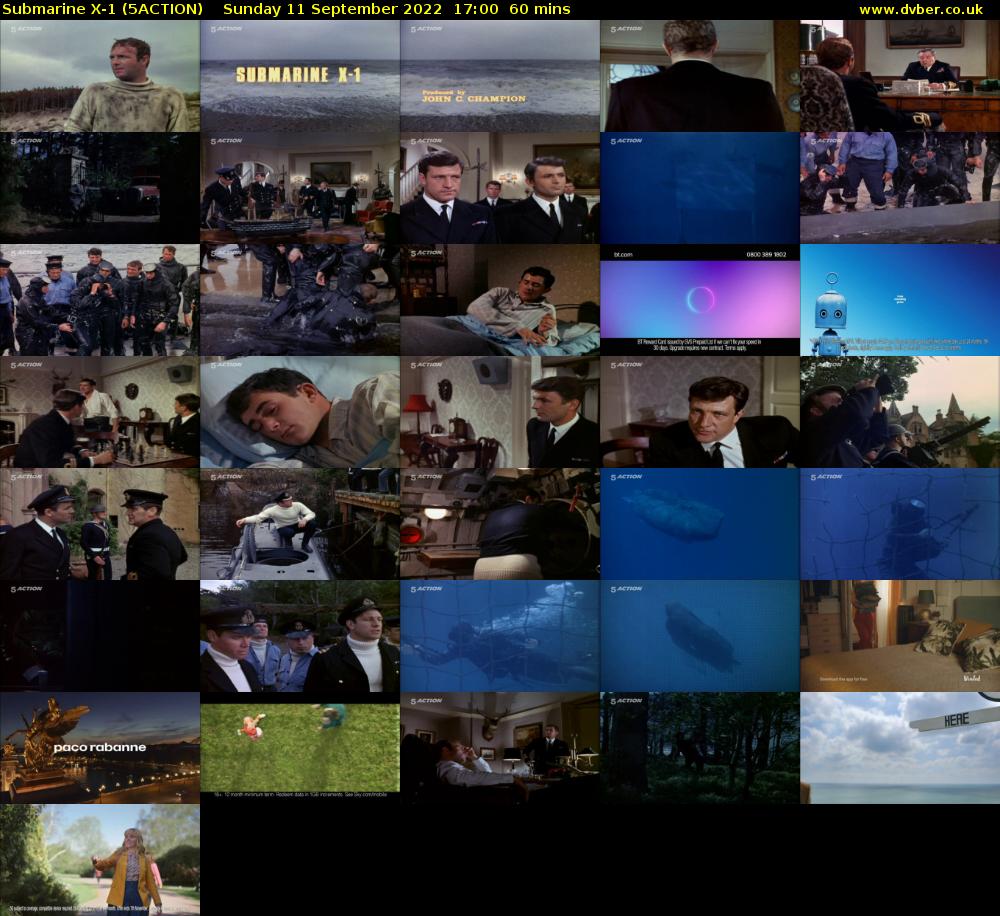 Submarine X-1 (5ACTION) Sunday 11 September 2022 17:00 - 18:00