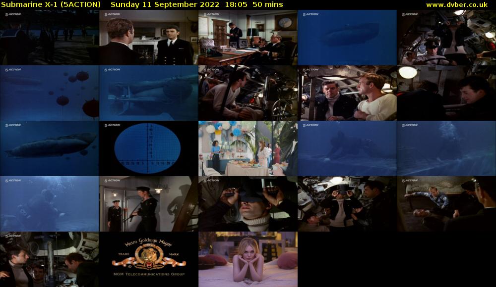 Submarine X-1 (5ACTION) Sunday 11 September 2022 18:05 - 18:55
