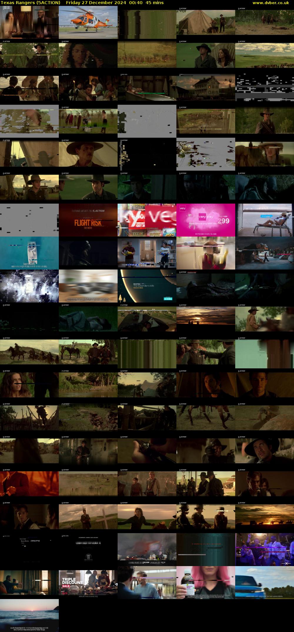 Texas Rangers (5ACTION) Friday 27 December 2024 00:40 - 01:25