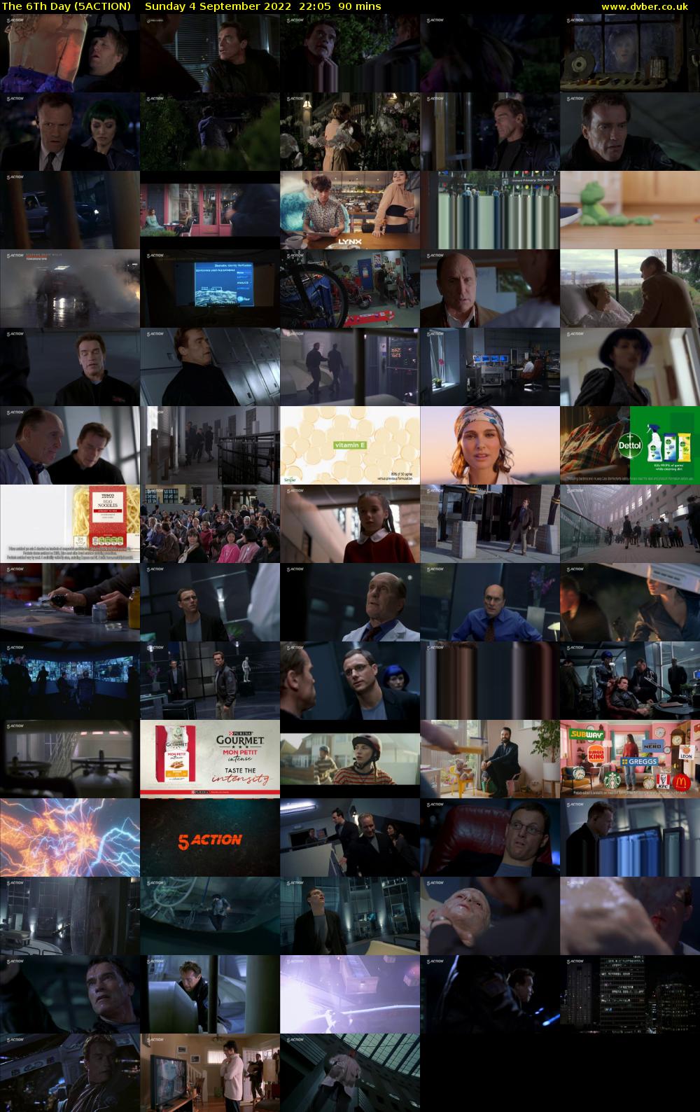 The 6Th Day (5ACTION) Sunday 4 September 2022 22:05 - 23:35
