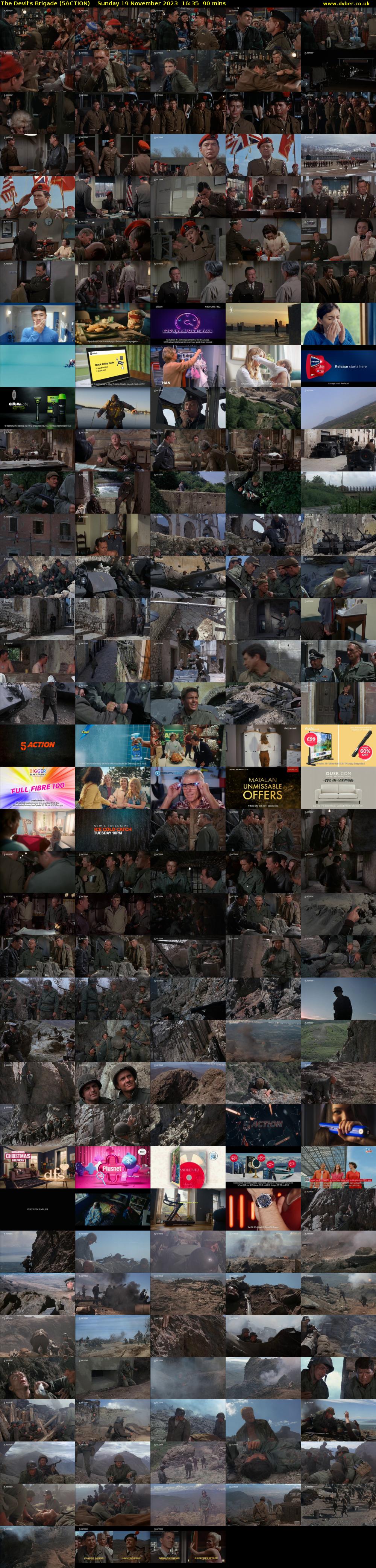 The Devil's Brigade (5ACTION) Sunday 19 November 2023 16:35 - 18:05